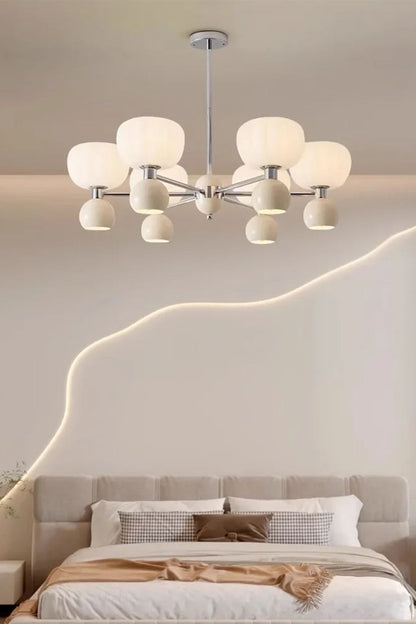 Cream Pumpkin Chandelier - view 15 | morylighting