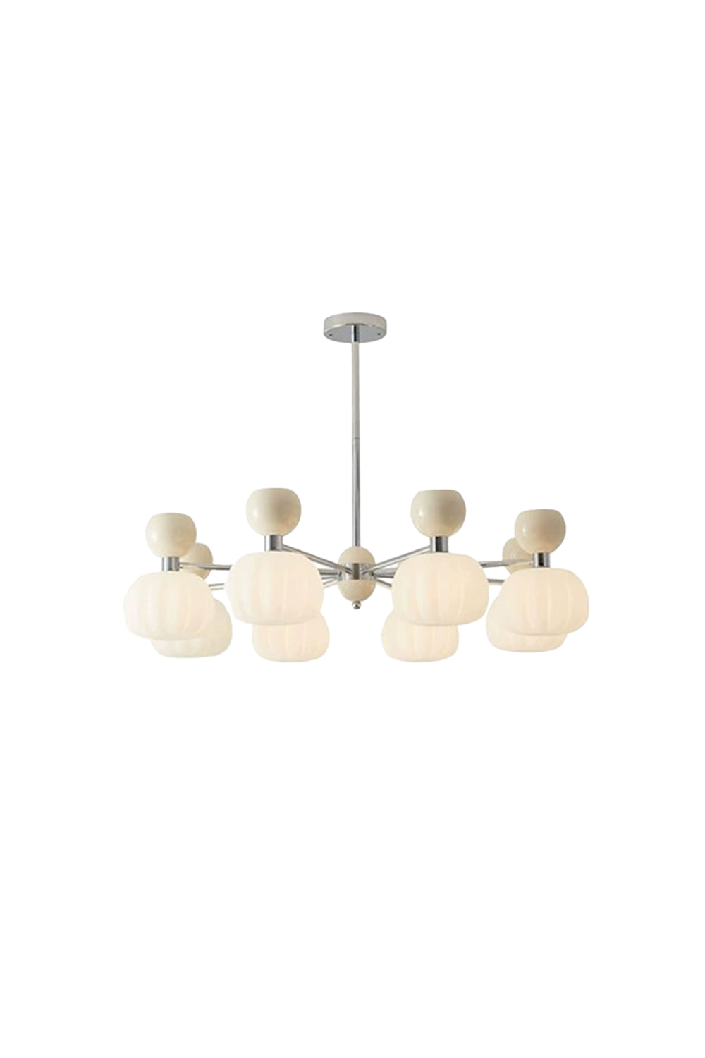 Cream Pumpkin Chandelier - view 18 | morylighting