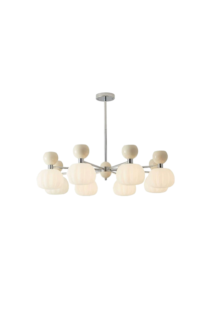 Cream Pumpkin Chandelier - view 18 | morylighting