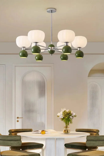 Cream Pumpkin Chandelier - view 3 | morylighting