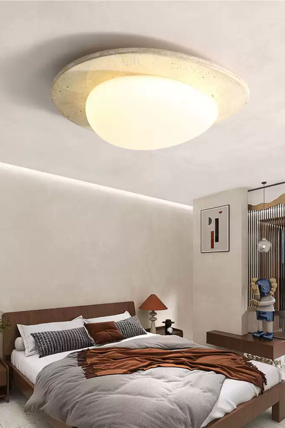 Cream Wabi-Sabi Ceiling Lamp - view 8 | morylighting
