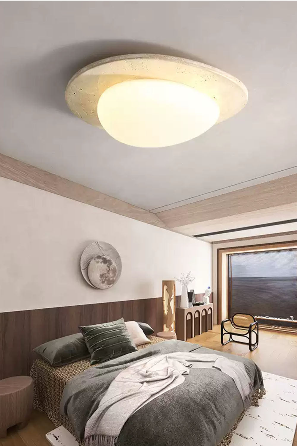 Cream Wabi-Sabi Ceiling Lamp - view 9 | morylighting