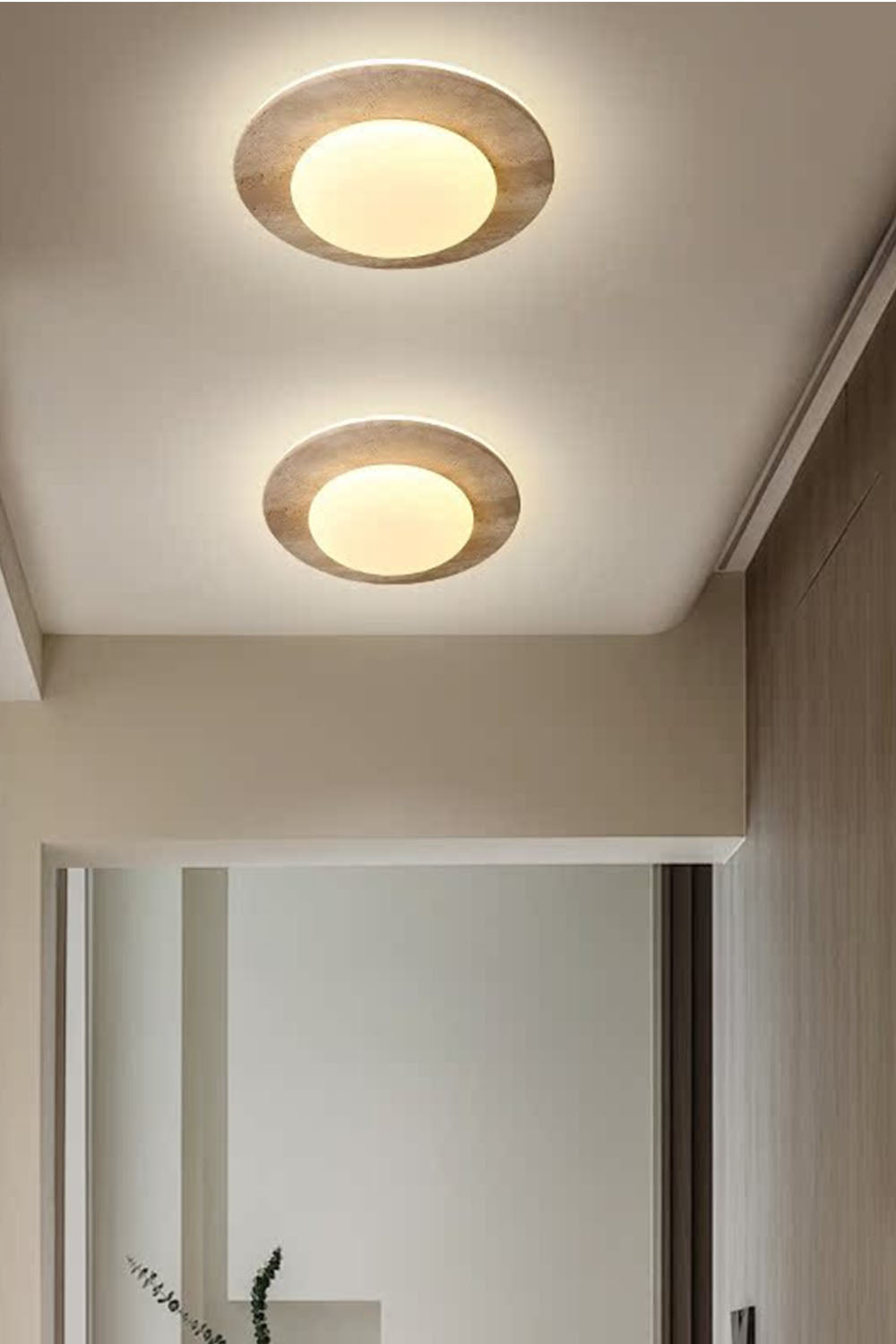 Cream Wabi-Sabi Ceiling Lamp - view 3 | morylighting