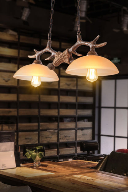 Creative glass antler chandelier - morylighting