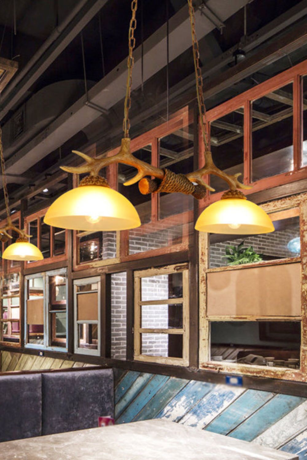 Creative glass antler chandelier - morylighting