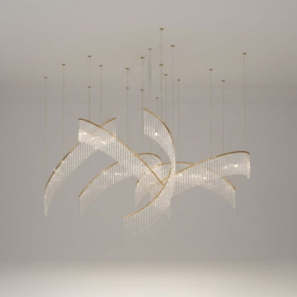 Rivella Cascade Fringe Crystal Chandelier