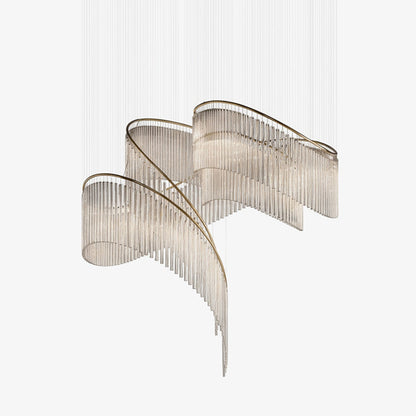 Rivella Cascade Fringe Crystal Chandelier