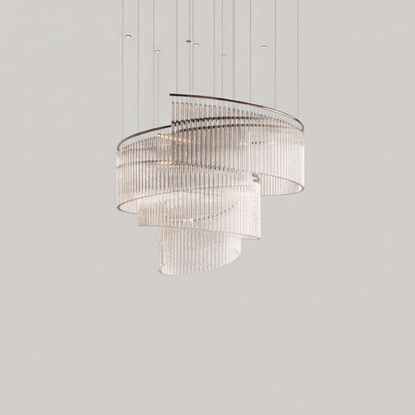 Rivella Cascade Fringe Crystal Chandelier