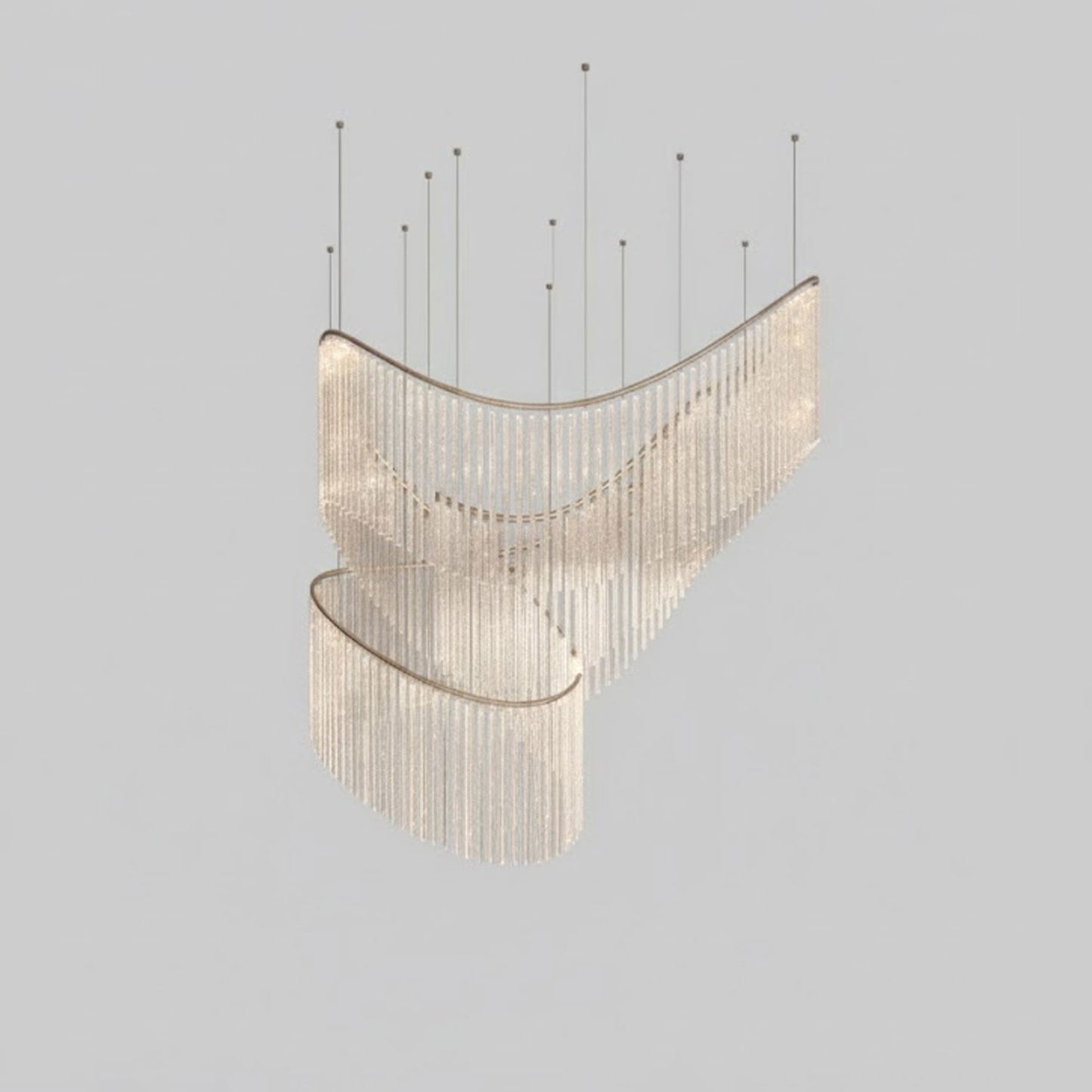 Rivella Cascade Fringe Crystal Chandelier