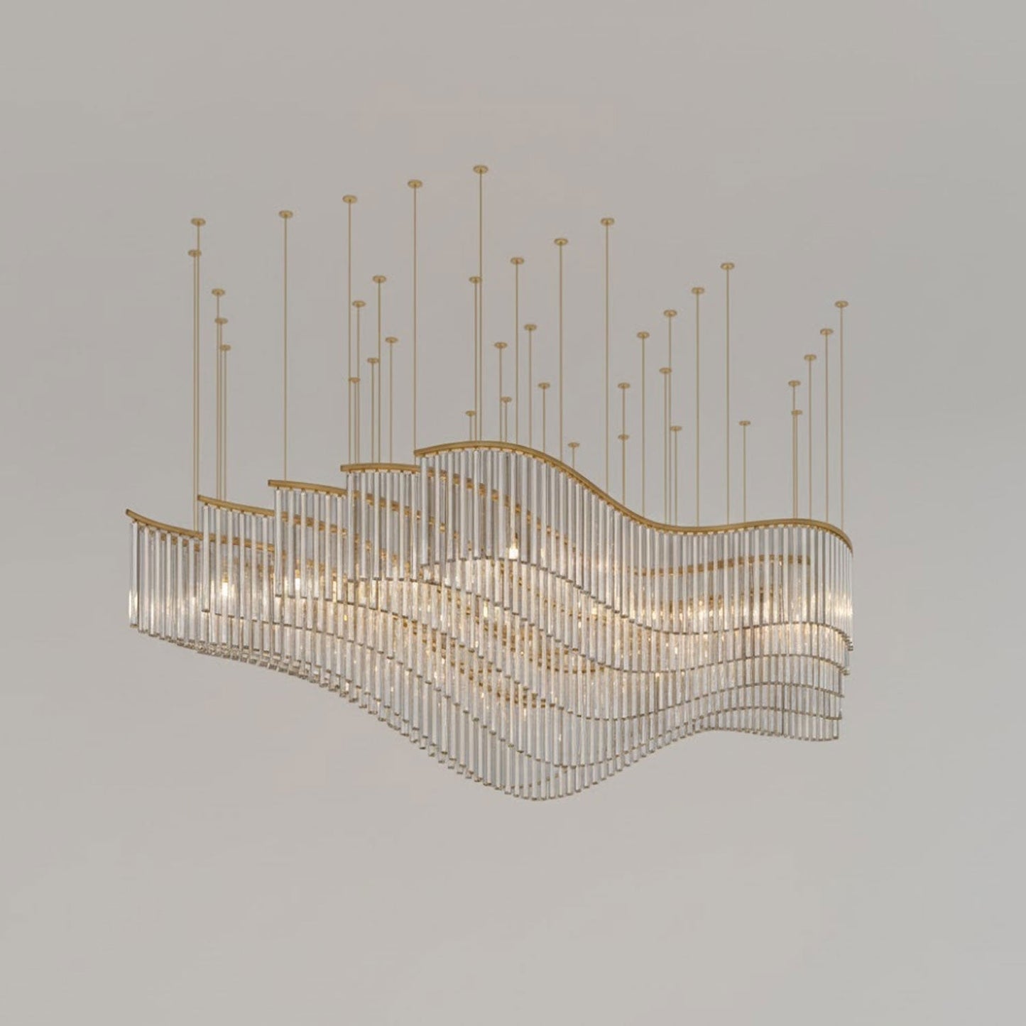 Rivella Cascade Fringe Crystal Chandelier