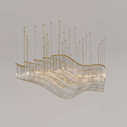 Rivella Cascade Fringe Crystal Chandelier