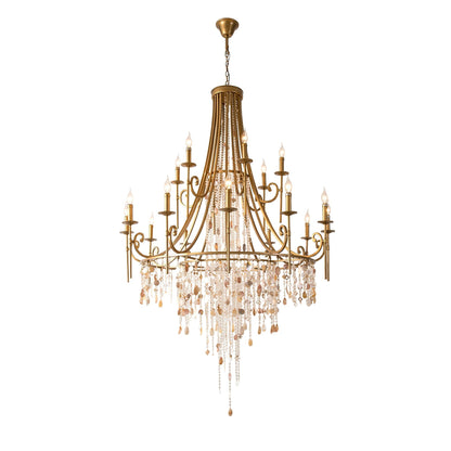 Tatum Lux Shell Crystal Chandelier | Morylighting (10)