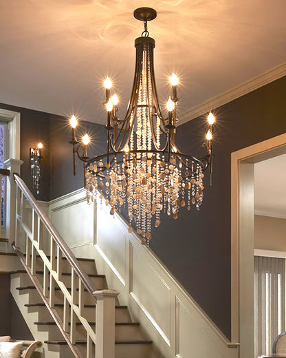 Tatum Lux Shell Crystal Chandelier | Morylighting (9)
