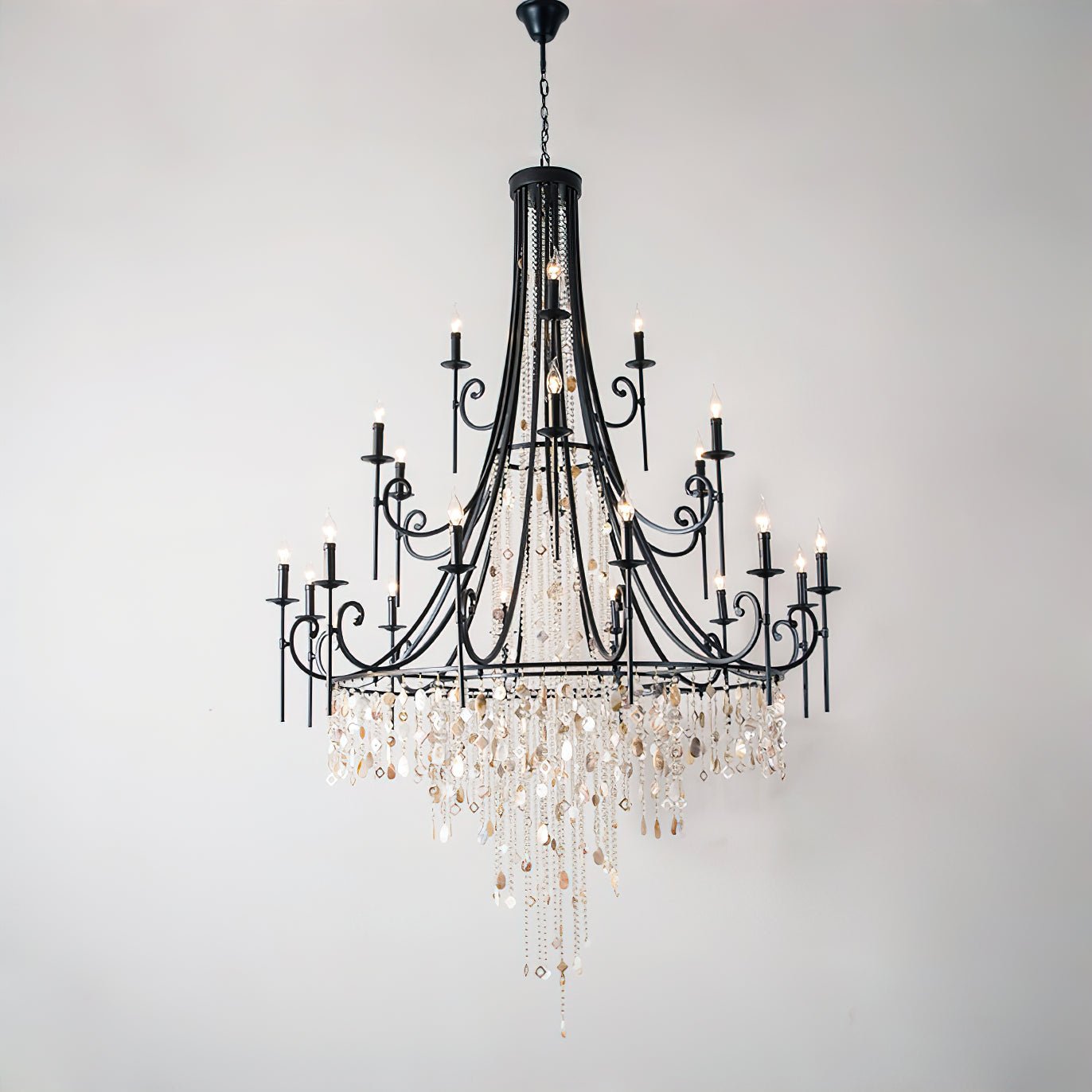 Tatum Lux Shell Crystal Chandelier | Morylighting (21)