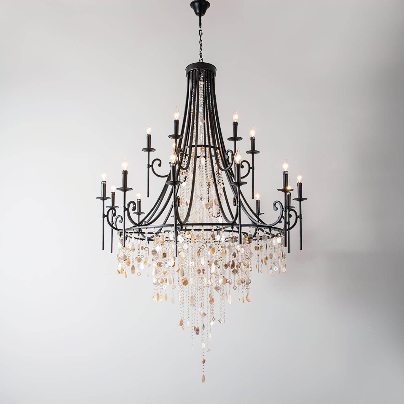 Tatum Lux Shell Crystal Chandelier | Morylighting (22)