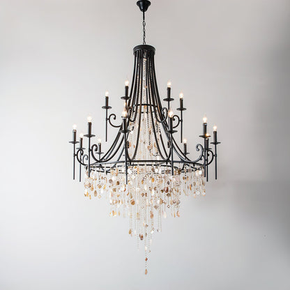 Tatum Lux Shell Crystal Chandelier | Morylighting (22)