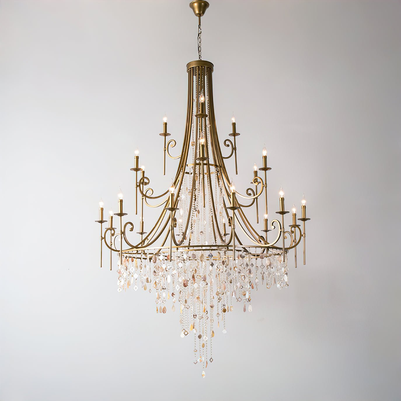 Tatum Lux Shell Crystal Chandelier | Morylighting (23)