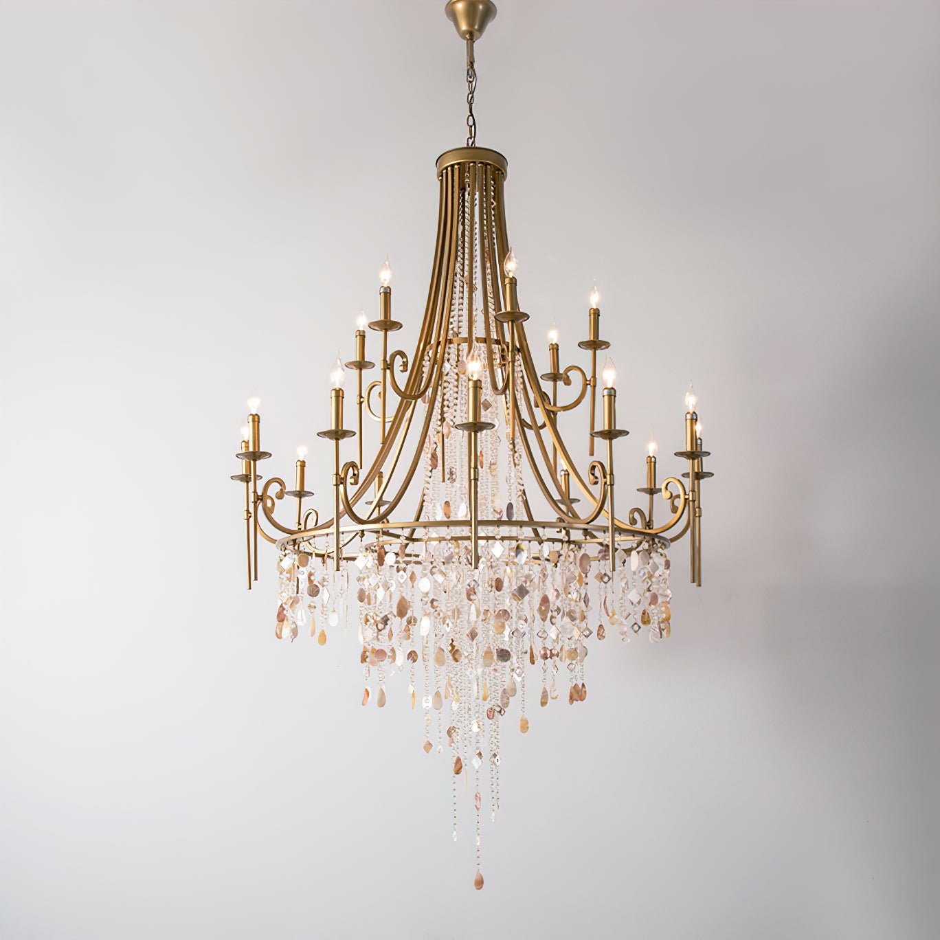 Tatum Lux Shell Crystal Chandelier | Morylighting (12)