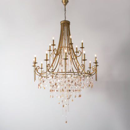 Tatum Lux Shell Crystal Chandelier | Morylighting (12)