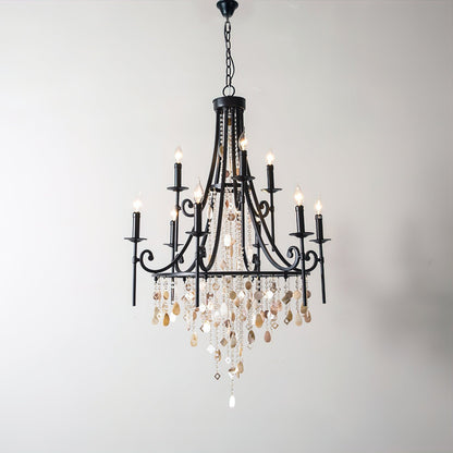 Tatum Lux Shell Crystal Chandelier | Morylighting (13)