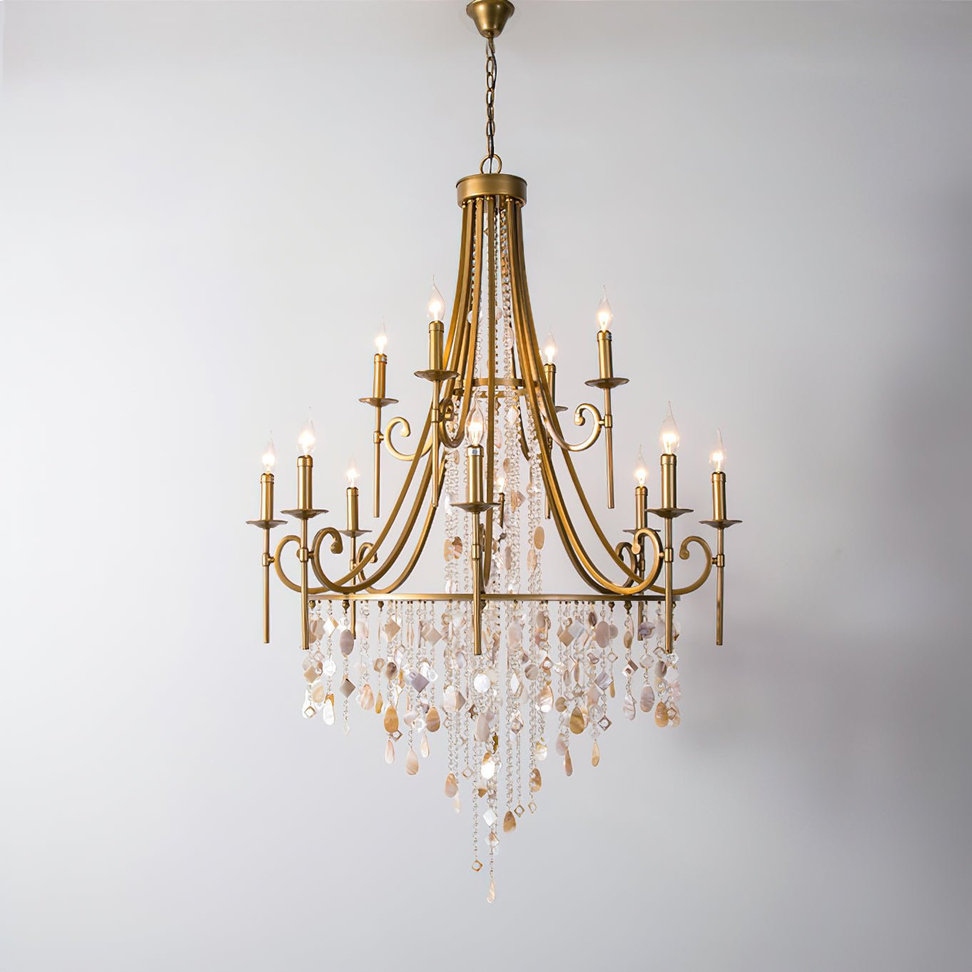 Tatum Lux Shell Crystal Chandelier | Morylighting (15)