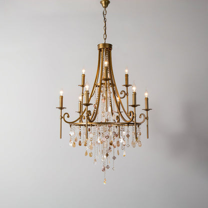 Tatum Lux Shell Crystal Chandelier | Morylighting (16)