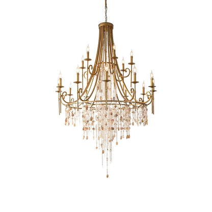 Tatum Lux Shell Crystal Chandelier | Morylighting (3)