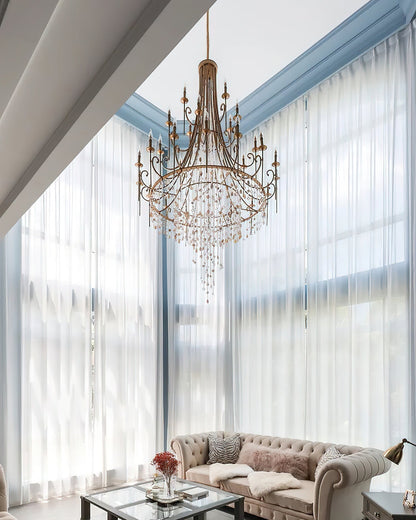 Tatum Lux Shell Crystal Chandelier | Morylighting (7)