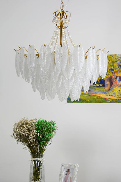 Crystal Feather Chandeliers - morylighting