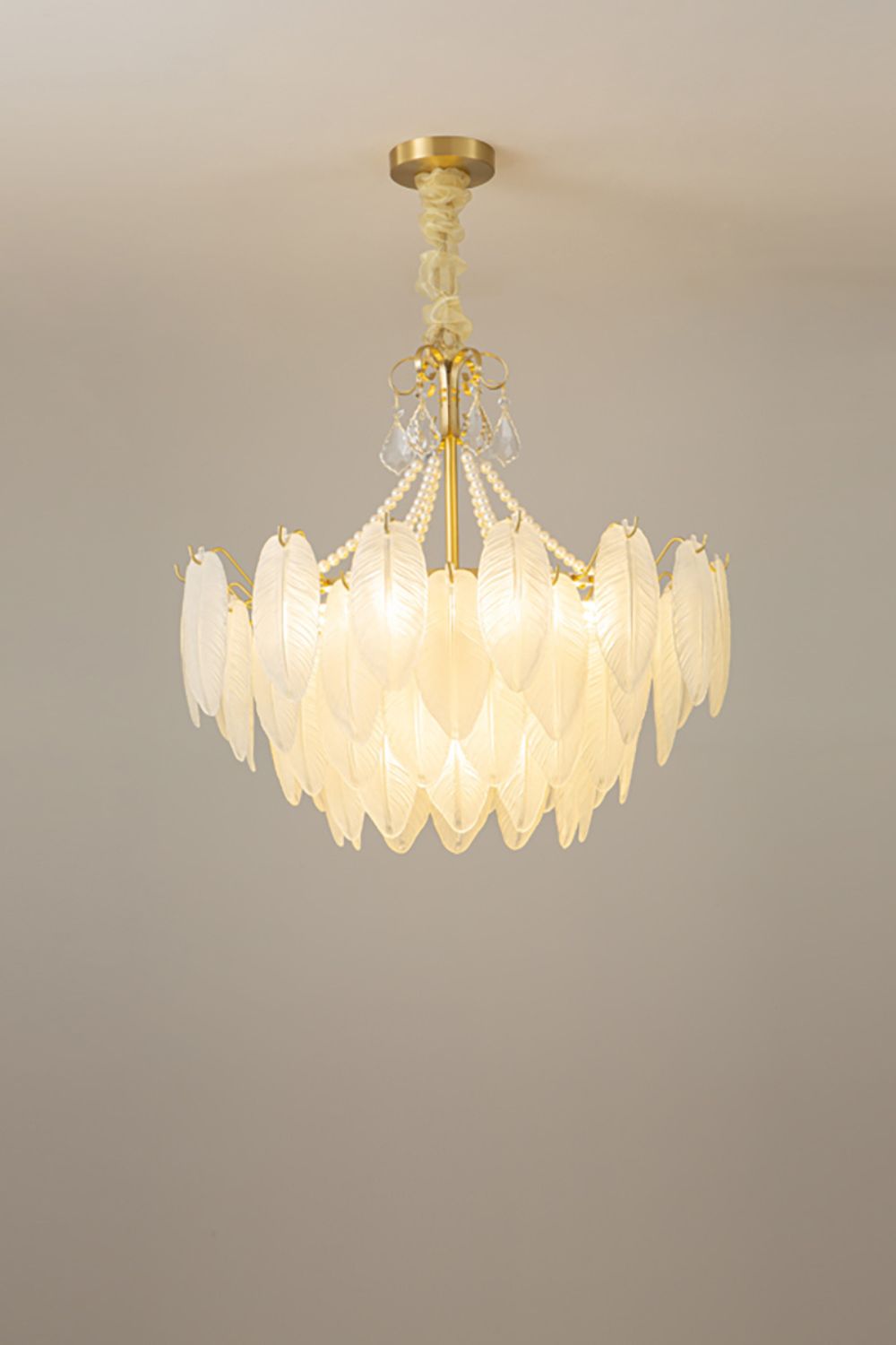 Crystal Feather Chandeliers - morylighting
