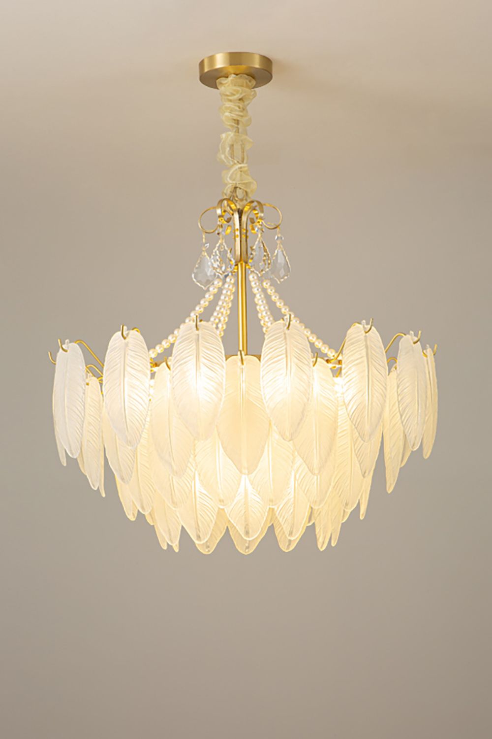 Crystal Feather Chandeliers - morylighting