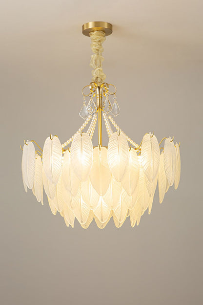 Crystal Feather Chandeliers - morylighting