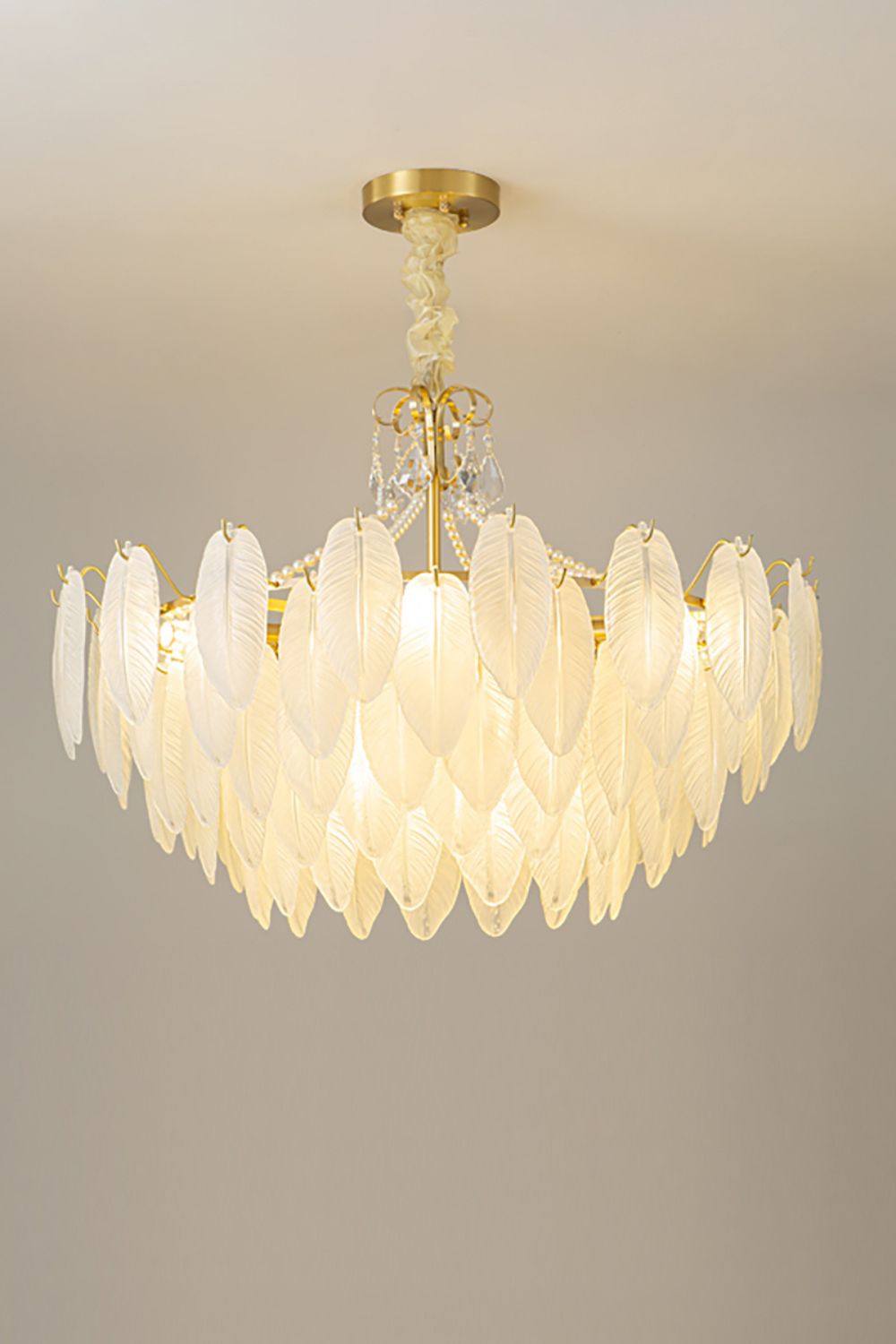 Crystal Feather Chandeliers - morylighting