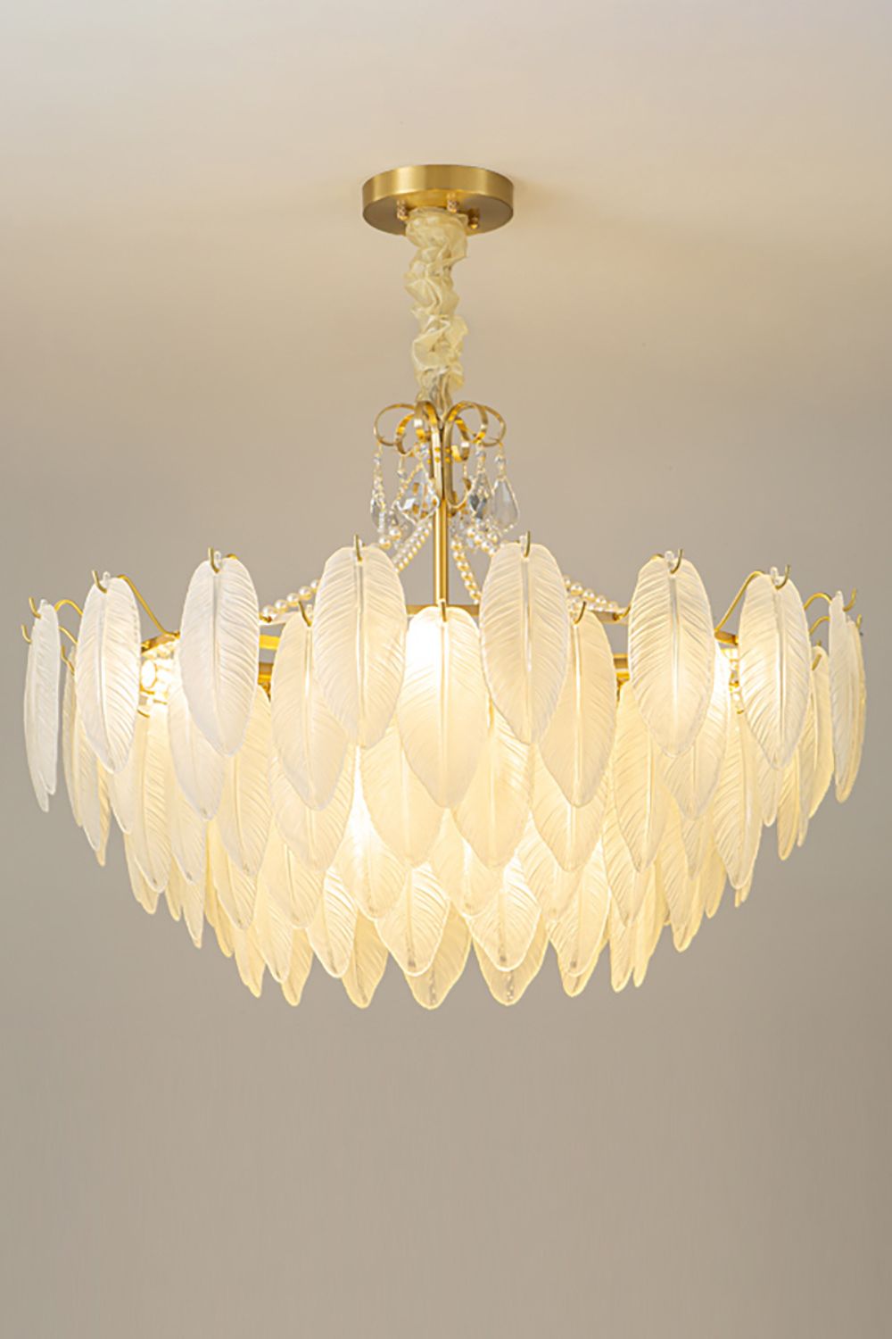 Crystal Feather Chandeliers - morylighting