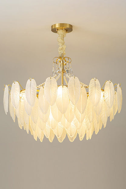 Crystal Feather Chandeliers - morylighting