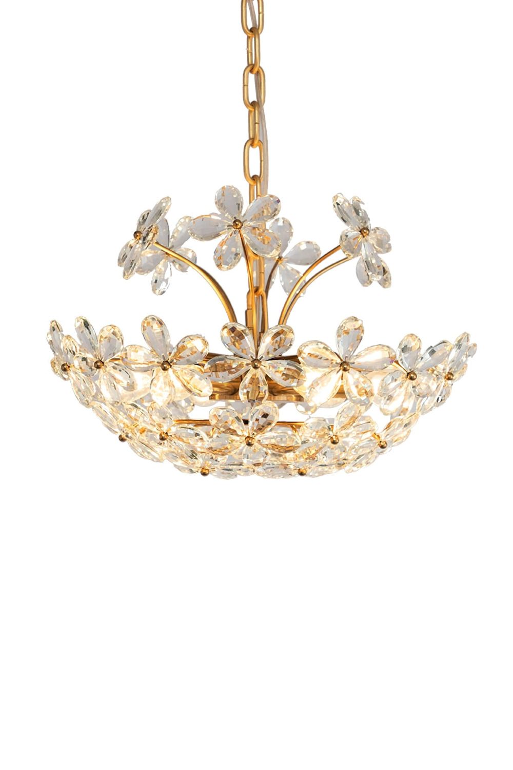 Crystal Flower Chandelier - morylighting