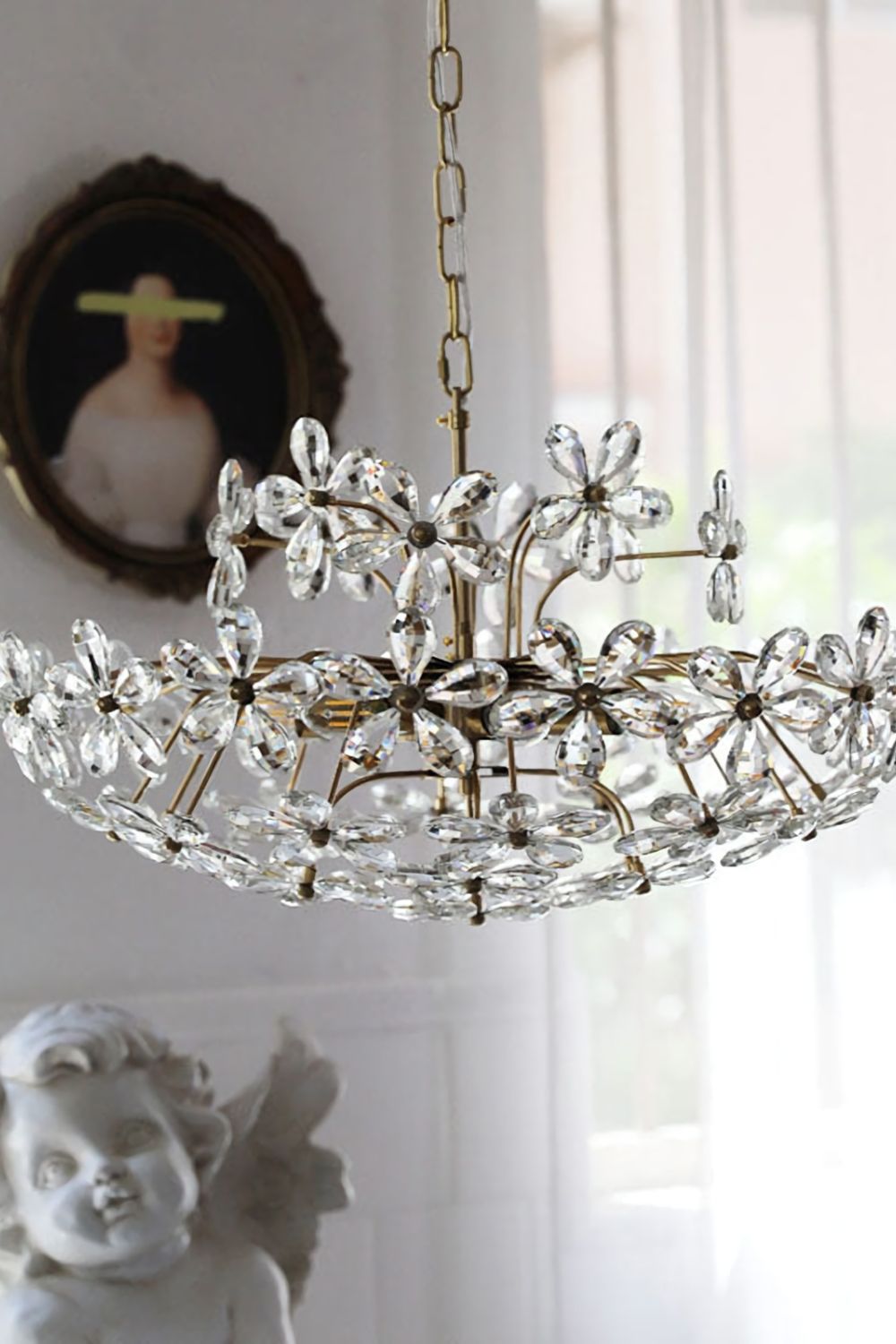 Crystal Flower Chandelier - morylighting