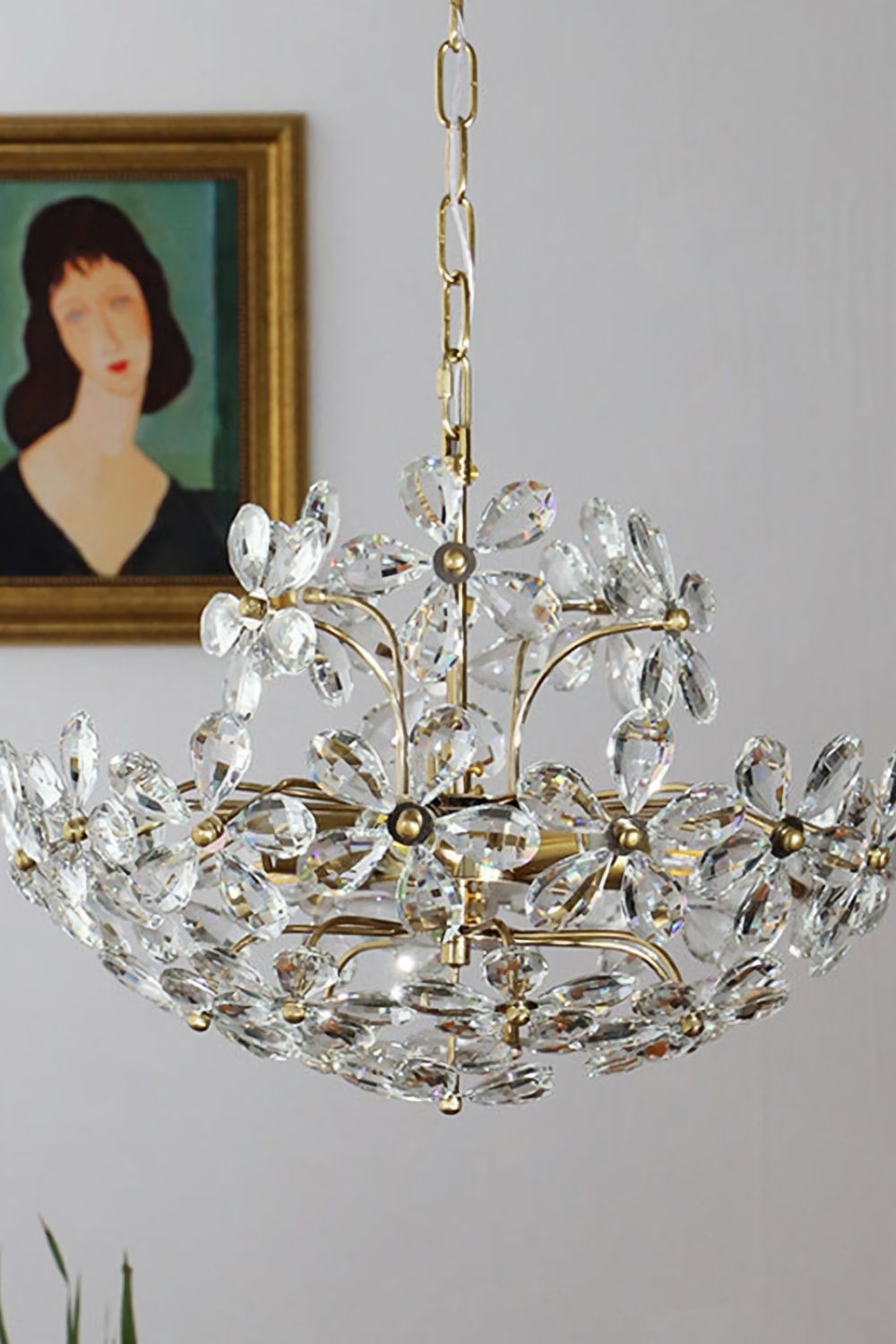 Crystal Flower Chandelier - morylighting