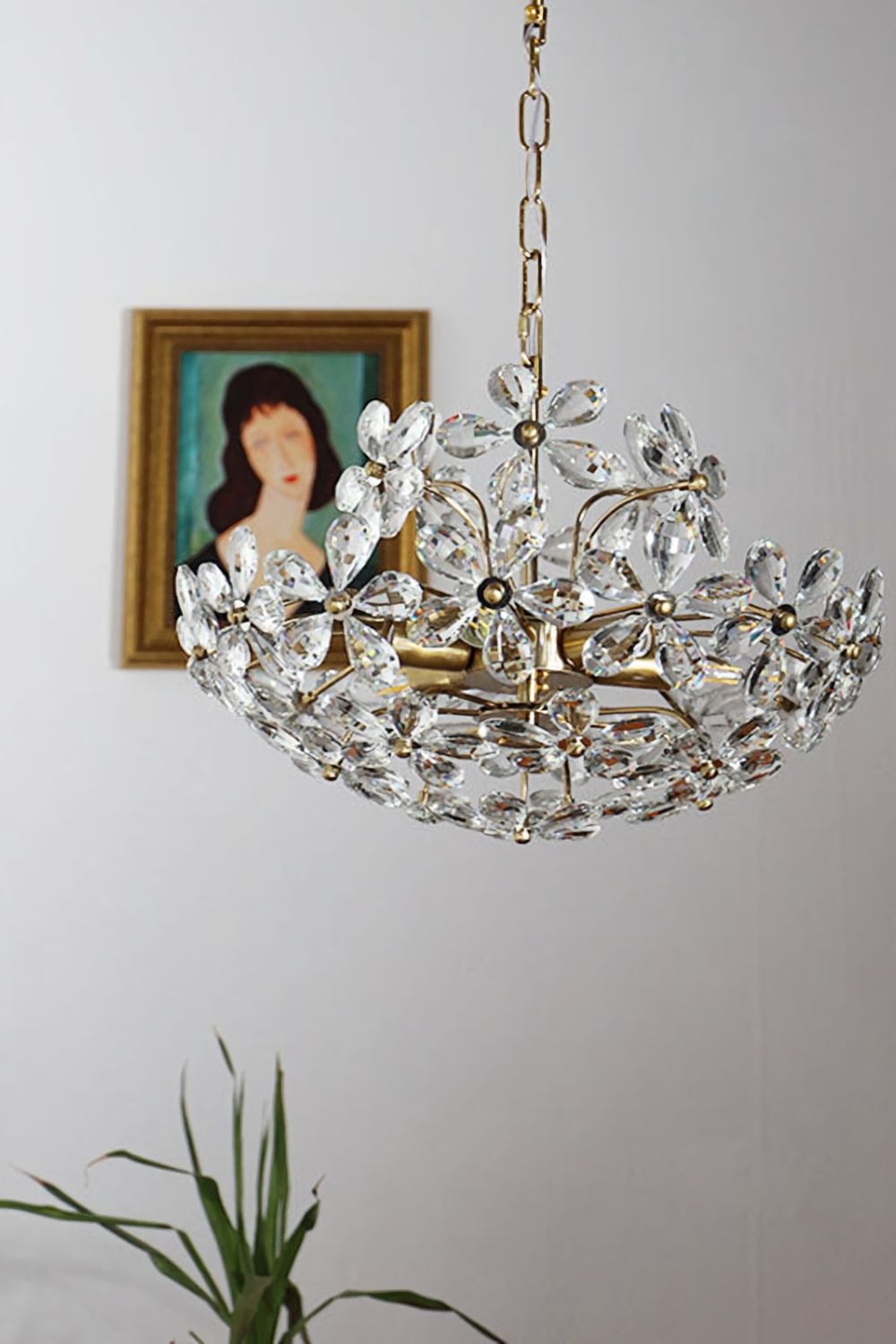 Crystal Flower Chandelier - morylighting