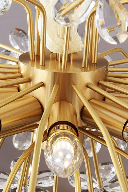 Crystal Flower Chandelier - morylighting