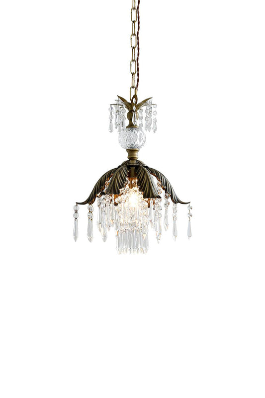 Crystal Palm Leaf Pendant Light | morylighting