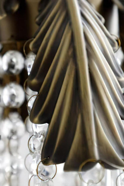 Crystal Palm Leaf Pendant Light - view 16 | morylighting