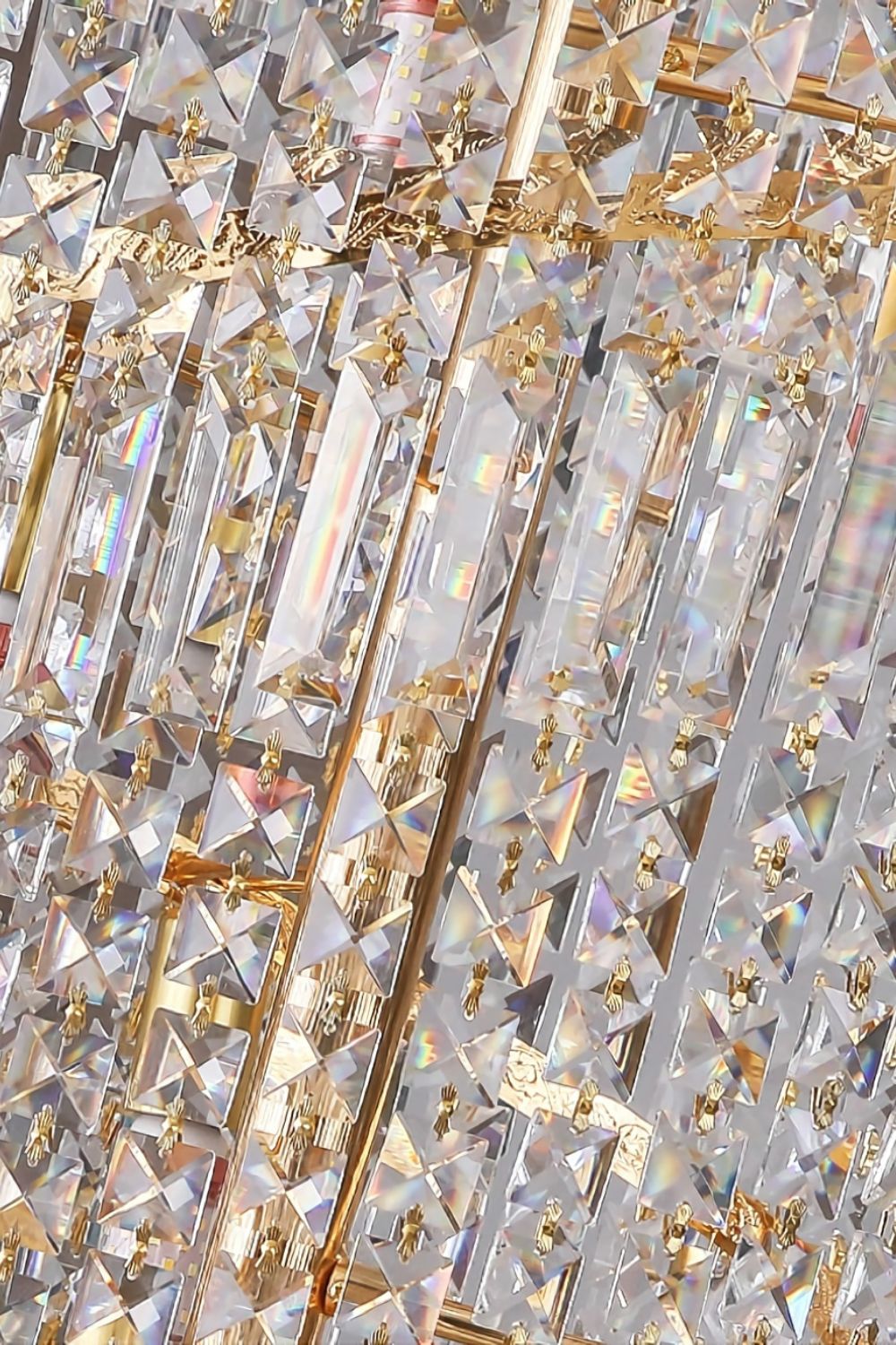 Crystal Spiral Double Volume Chandelier - morylighting