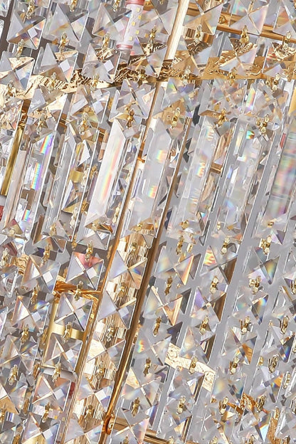 Crystal Spiral Double Volume Chandelier - morylighting