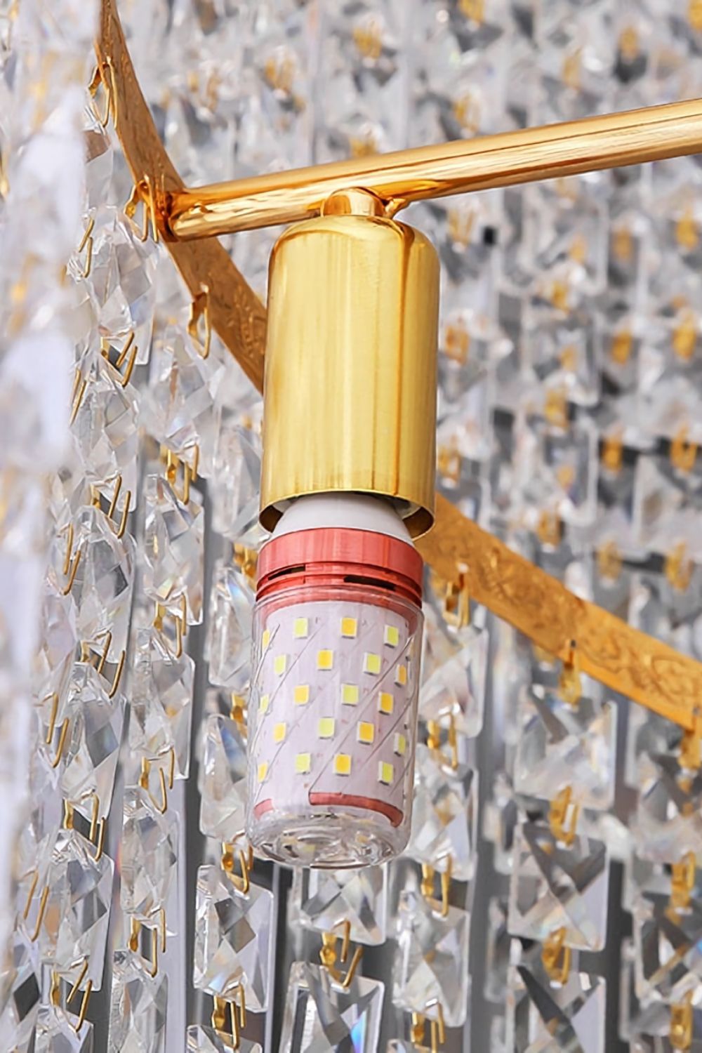 Crystal Spiral Double Volume Chandelier - morylighting