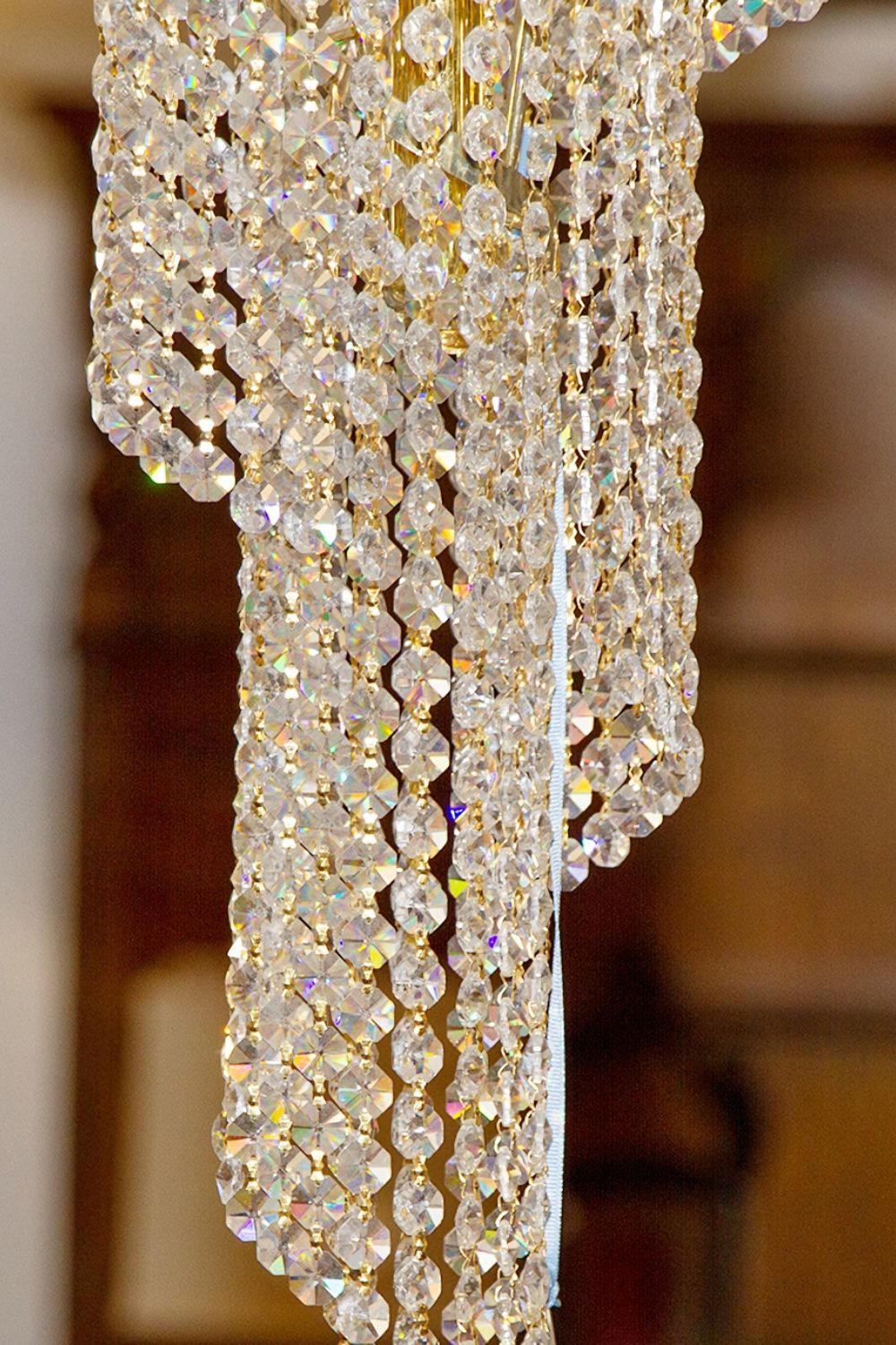 Crystal Spiral Double Volume Chandelier - morylighting