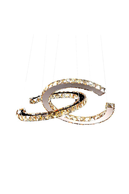 Crystal with Double C Chandelier | morylighting