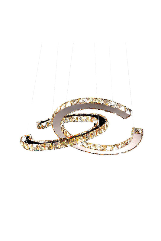 Crystal with Double C Chandelier | morylighting
