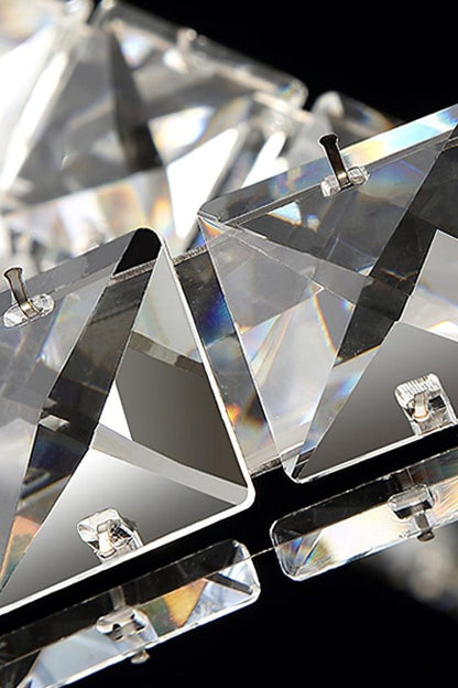 Crystal with Double C Chandelier - view 7 | morylighting