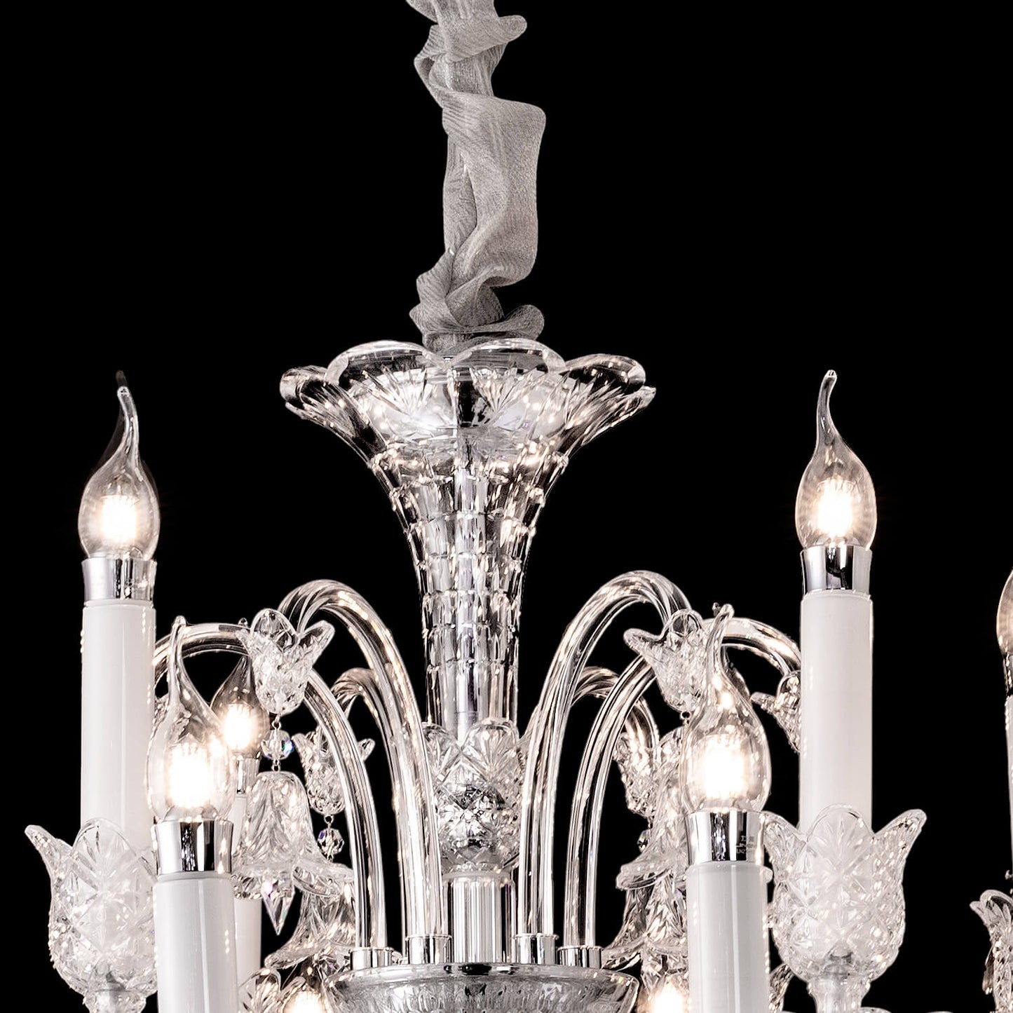 18 lights crystal bell baccarat chandelier